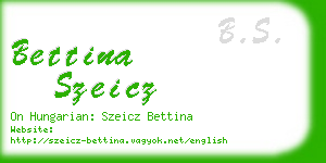 bettina szeicz business card